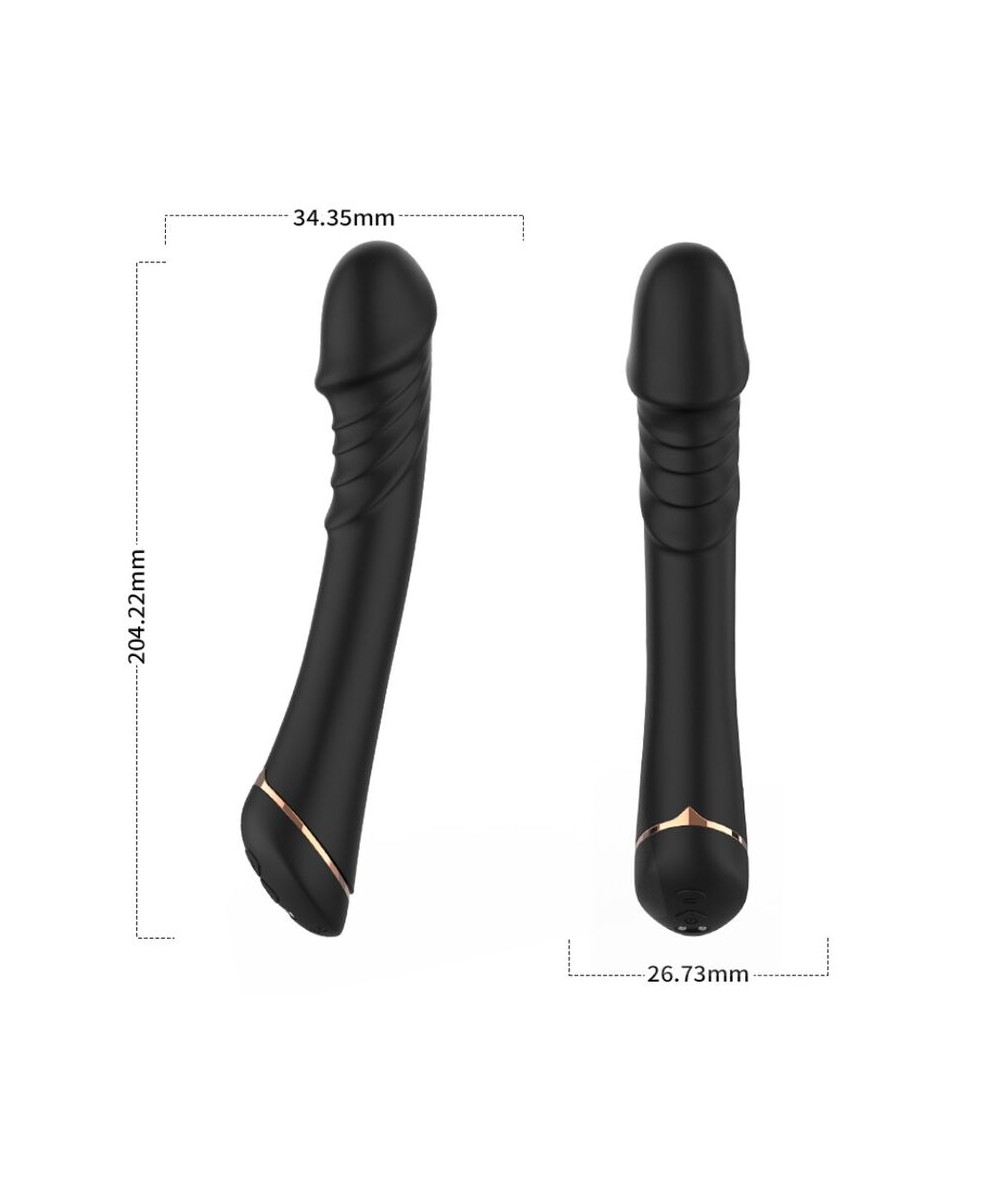 ARMONY - DILDO VIBRADOR SILICONA NEGRO