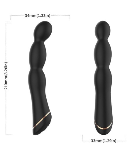 ARMONY - BAMBU VIBRADOR AJUSTABLE NEGRO