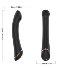 ARMONY - VIBRADOR CABEZA PLANA SILICONA NEGRO