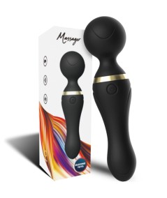 ARMONY - FREEZA MASAJEADOR & VIBRADOR CABEZA FLEXIBLE NEGRO