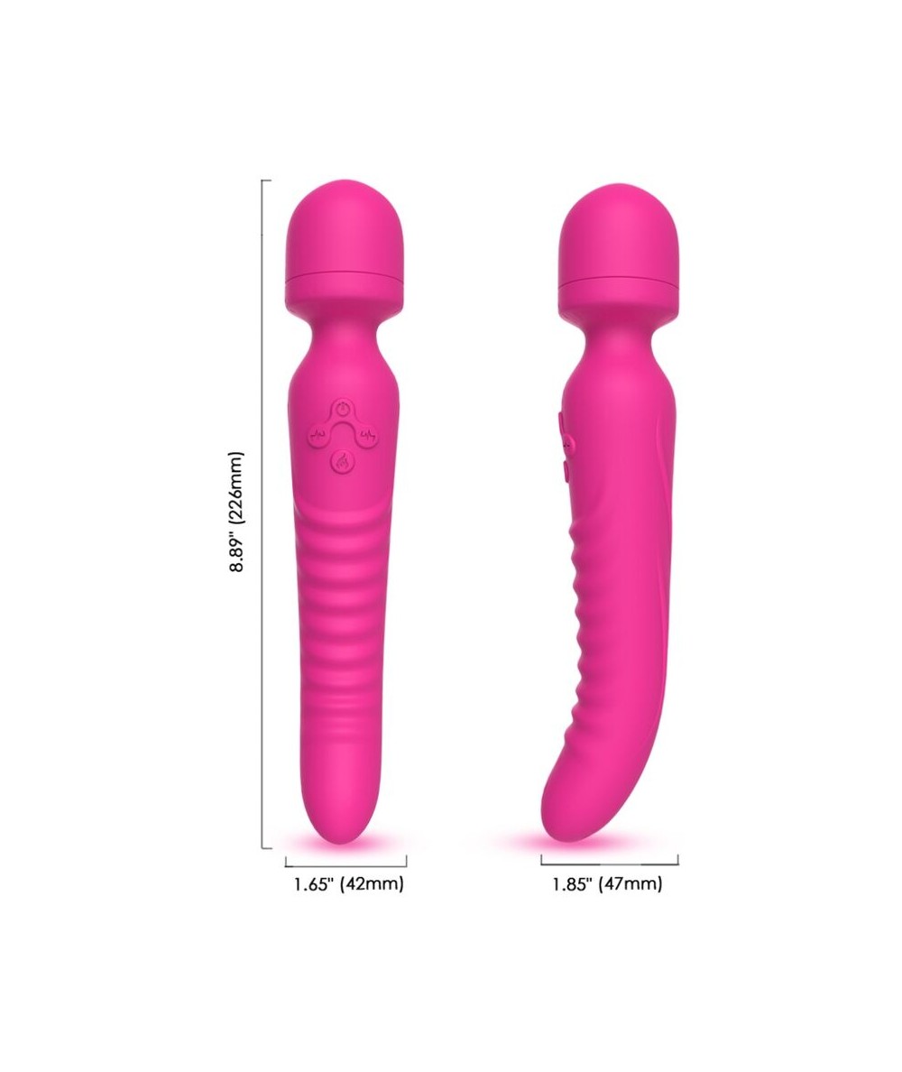 ARMONY - MISSION MASAJEADOR & VIBRADOR EFECTO CALOR FUCSIA