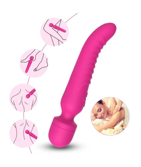 ARMONY - MISSION MASAJEADOR & VIBRADOR EFECTO CALOR FUCSIA