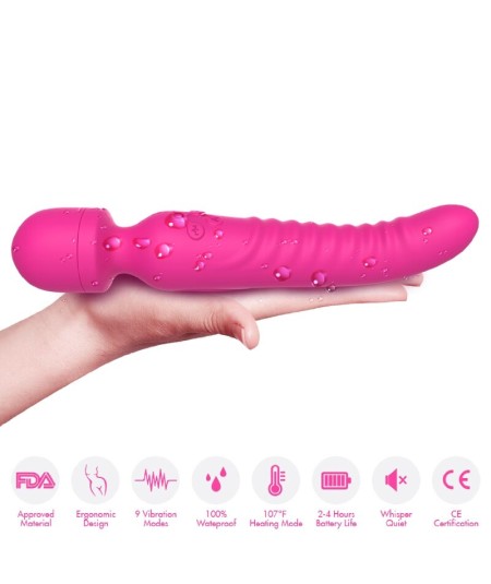 ARMONY - MISSION MASAJEADOR & VIBRADOR EFECTO CALOR FUCSIA