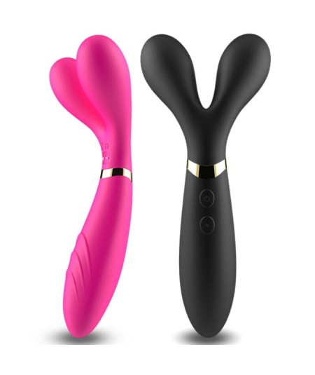 ARMONY - Y-WAND MASAJEADOR & VIBRADOR CABEZA DOBLE FUCSIA