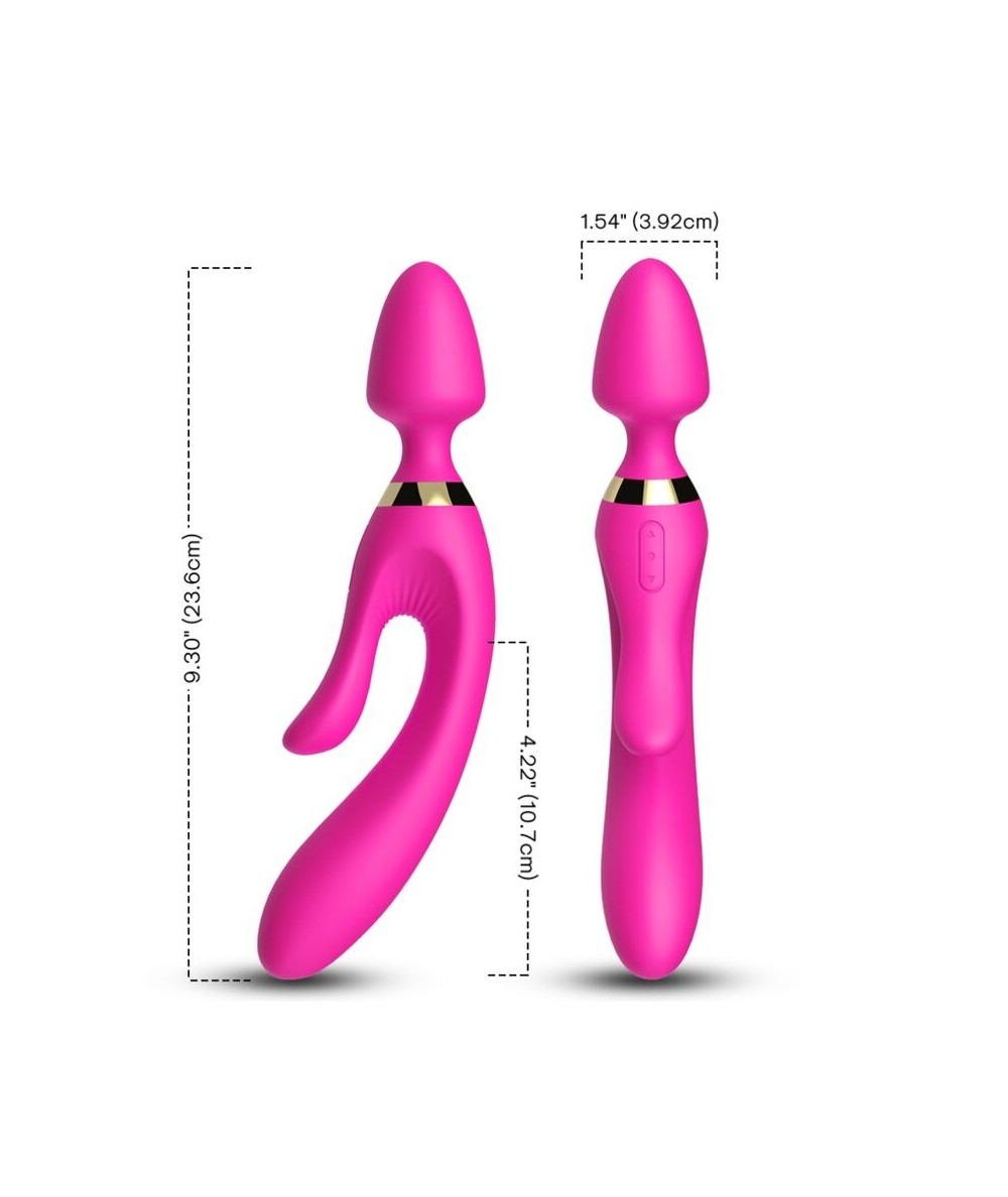 ARMONY - MASAJEADOR & VIBRADOR RABBIT FUCSIA