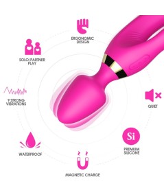 ARMONY - MASAJEADOR & VIBRADOR RABBIT FUCSIA