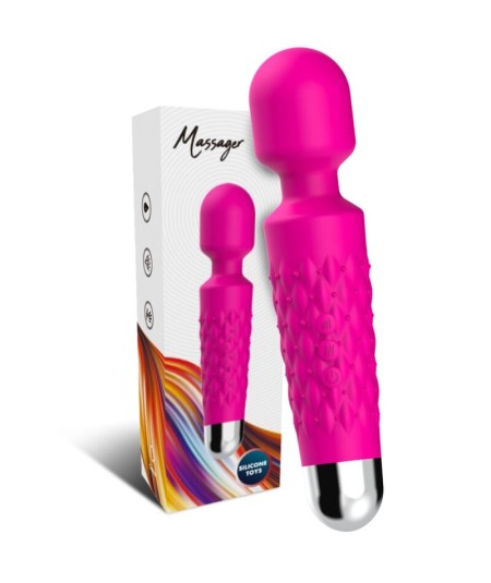 ARMONY - POSTMAN MASAJEADOR & VIBRADOR CABEZA FLEXIBLE FUCSIA