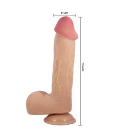 PRETTY LOVE - SLIDING SKIN SERIES DILDO REALÍSTICO CON VENTOSA PIEL DESLIZANTE NATURAL 23.4 CM