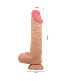 PRETTY LOVE - SLIDING SKIN SERIES DILDO REALÍSTICO CON VENTOSA PIEL DESLIZANTE NATURAL 24 CM