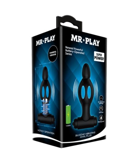 MR PLAY - PLUG ANAL DE SILICONA CON VIBRACIÓN