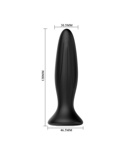 MR PLAY - PLUG ANAL VIBRADOR NEGRO RECARGABLE