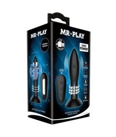 MR PLAY - PLUG CON BOLAS ROTADORAS NEGRO CONTROL REMOTO