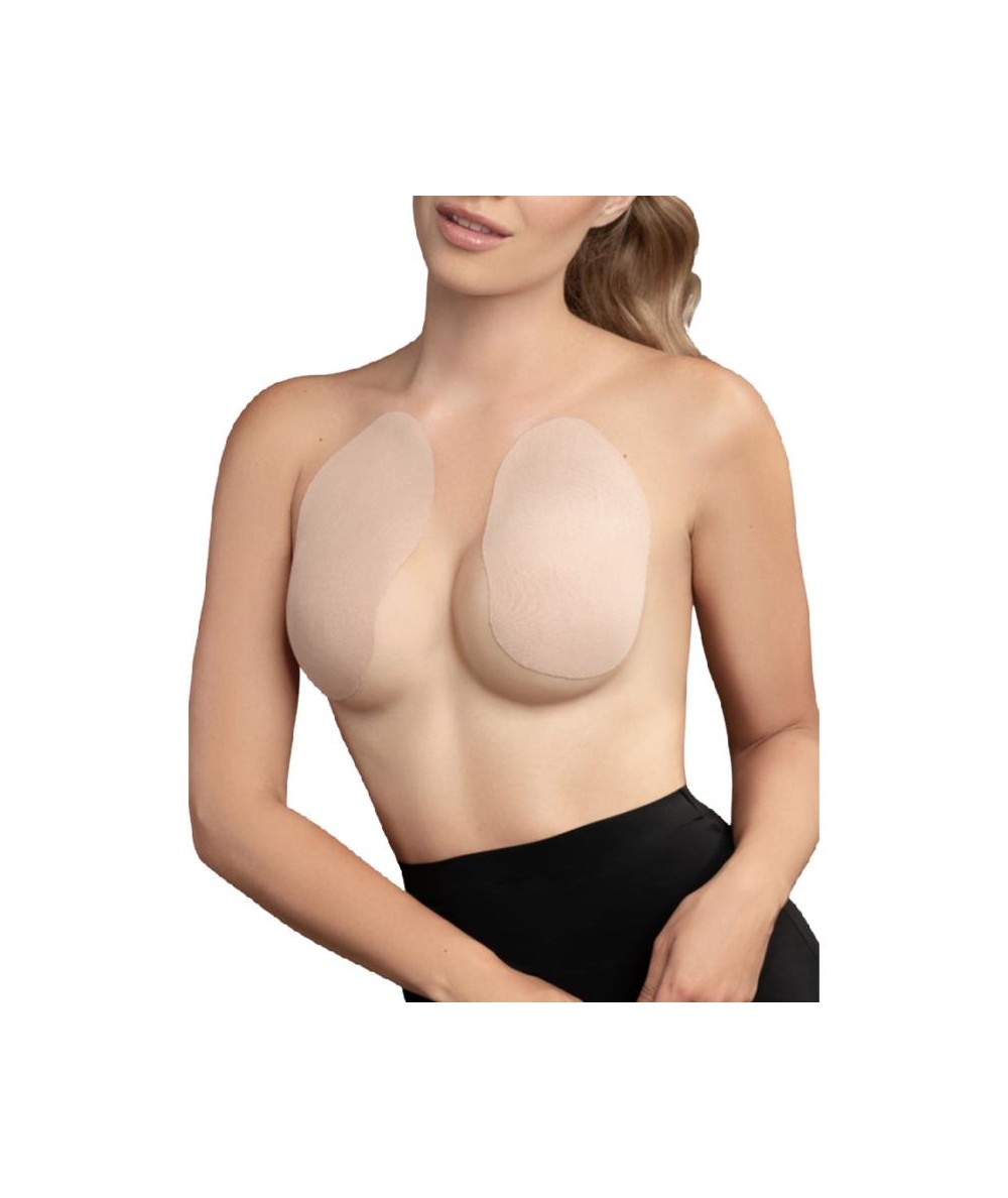 BYE-BRA - REALZADOR PECHOS + 3 PARES DE SATEN BEIGE COPA D/F