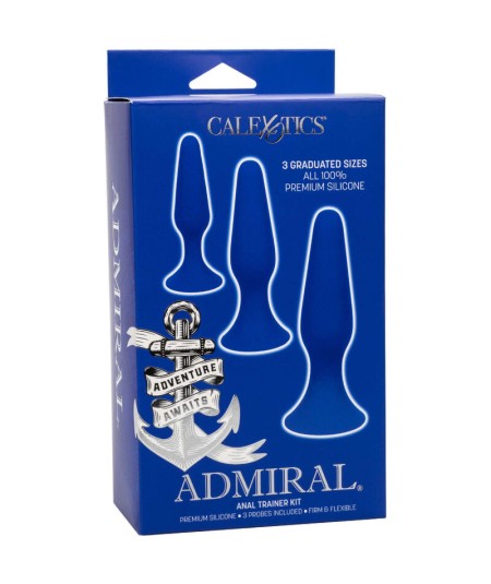 CALEXOTICS - ADMIRAL KIT 3 PLUG ANAL AZUL