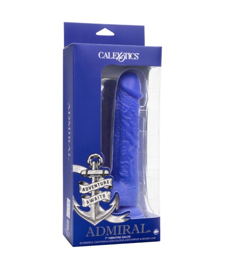 CALEXOTICS - ADMIRAL SAILOR DILDO REALISTICO VIBRADOR AZUL