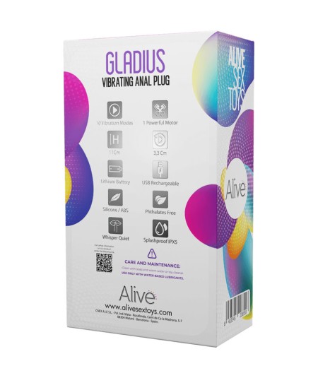 ALIVE - GLADIUS PLUG VIBRADOR ANAL