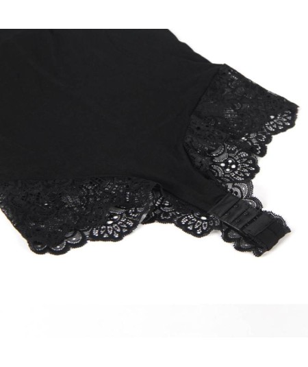 SUBBLIME - TEDDY DETALLE ENCAJE FLORAL NEGRO L/XL