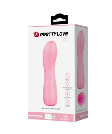 PRETTY LOVE - ALICE VIBRADOR RECARGABLE ROSA