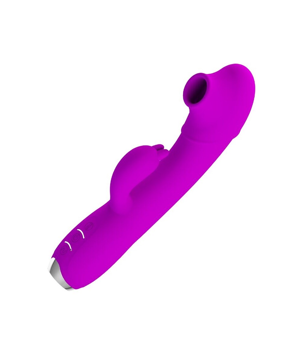 PRETTY LOVE - REGINA VIBRADOR-SUCCIONADOR RECARGABLE MORADO