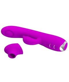 PRETTY LOVE - REGINA VIBRADOR-SUCCIONADOR RECARGABLE MORADO