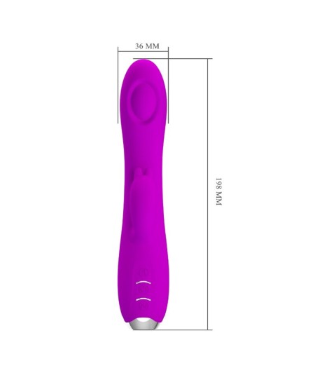 PRETTY LOVE - REGINA VIBRADOR-SUCCIONADOR RECARGABLE MORADO