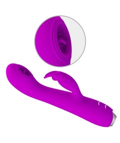 PRETTY LOVE - RACHEL VIBRADOR RECARGABLE CON SUCCIONADOR MORADO