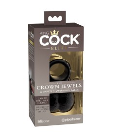 KING COCK - ELITE ANILLO CON TESTICULOS DE SILICONA