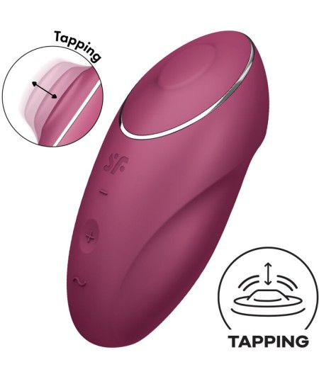 SATISFYER - TAP & CLIMAX 1 VIBRADOR LAY-ON ROJO