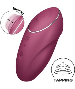 SATISFYER - TAP & CLIMAX 1 VIBRADOR LAY-ON ROJO