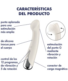 SATISFYER - SPINNING G-SPORT 1 VIBRADOR ROTADOR BEIGE