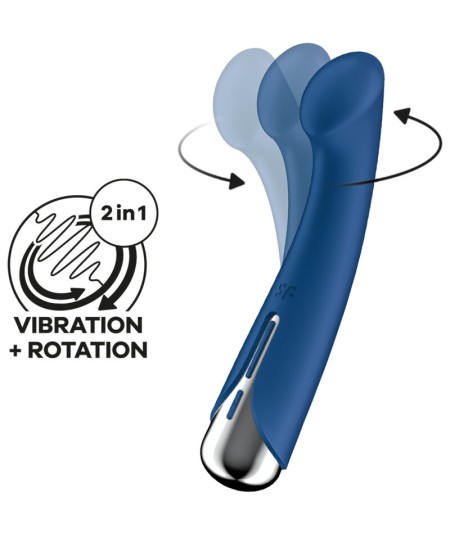 SATISFYER - SPINNING G-SPORT 1 VIBRADOR ROTADOR AZUL