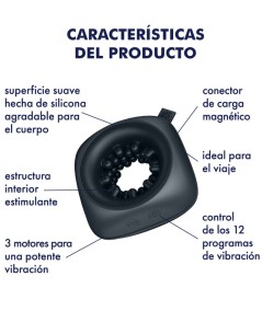 SATISFYER - RING STROKER MASTURBADOR & VIBRADOR