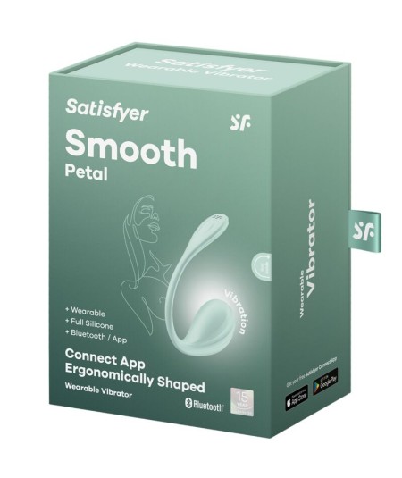 SATISFYER - SMOOTH PETAL ESTIMULADOR PUNTO G VERDE AGUA APP GRATUITA