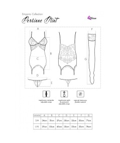 LIVCO CORSETTI FASHION - PERSINNE MIT EMPORIO SET CORSET + PANTY + MEDIAS S/M