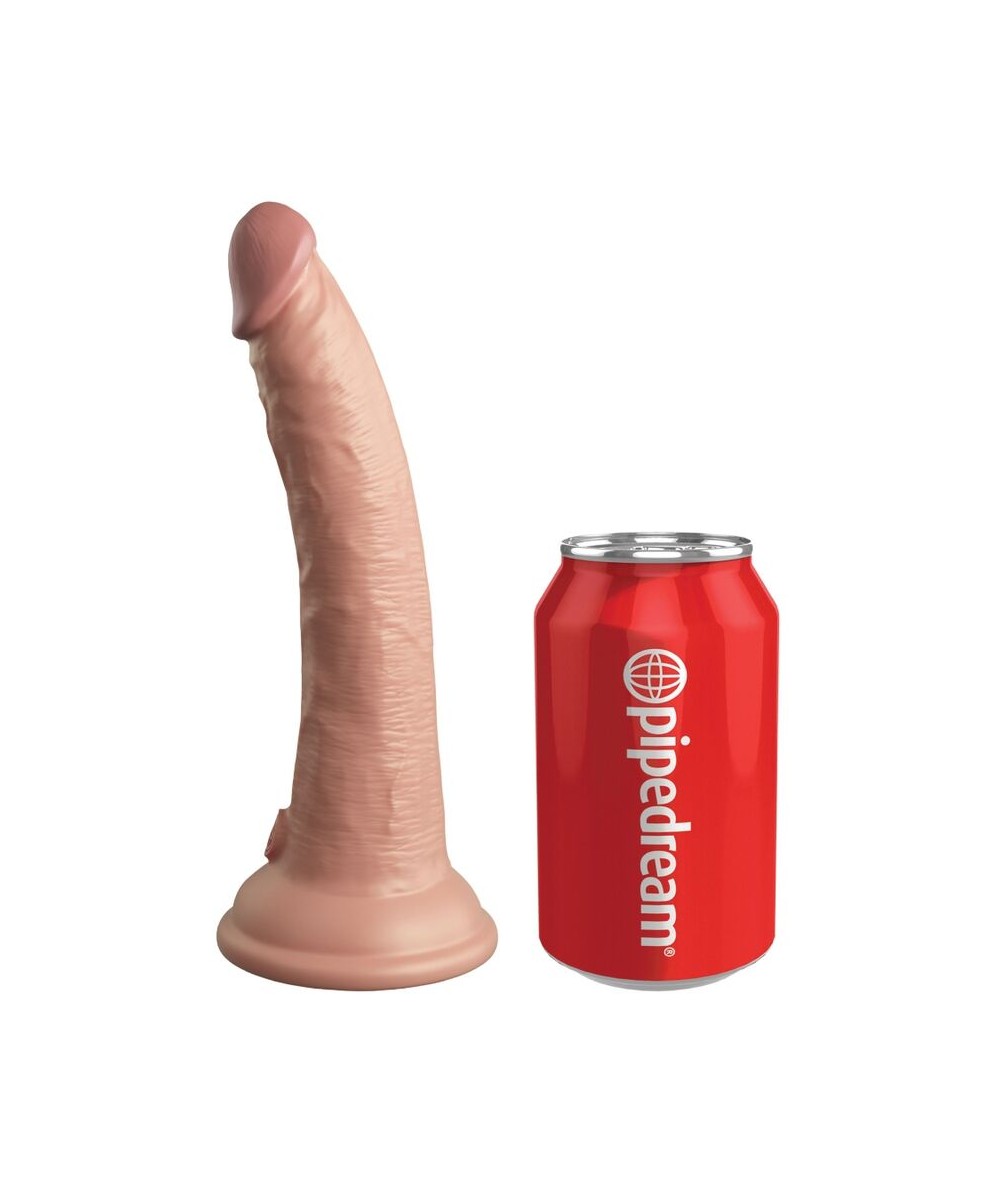 KING COCK - ELITE DILDO REALISTICO VIBRADOR & SILICONA CONTROL REMOTO 17.8 CM