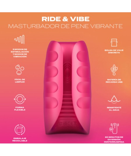 DUREX - TOY MASTURBADOR VIBRADOR RIDE & VIBE