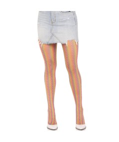 LEG AVENUE - MEDIAS DE CROCHET MULTICOLOR