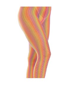 LEG AVENUE - MEDIAS DE CROCHET MULTICOLOR