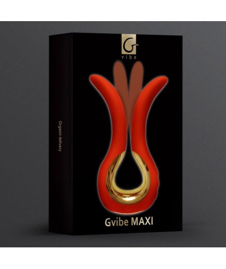 G-VIBE - GVIBE MAXI VIBRADOR CON DOS PUNTAS FLEXIBLES CORAL