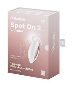 SATISFYER - SPOT ON 2 VIBRADOR LAY-ON BLANCO