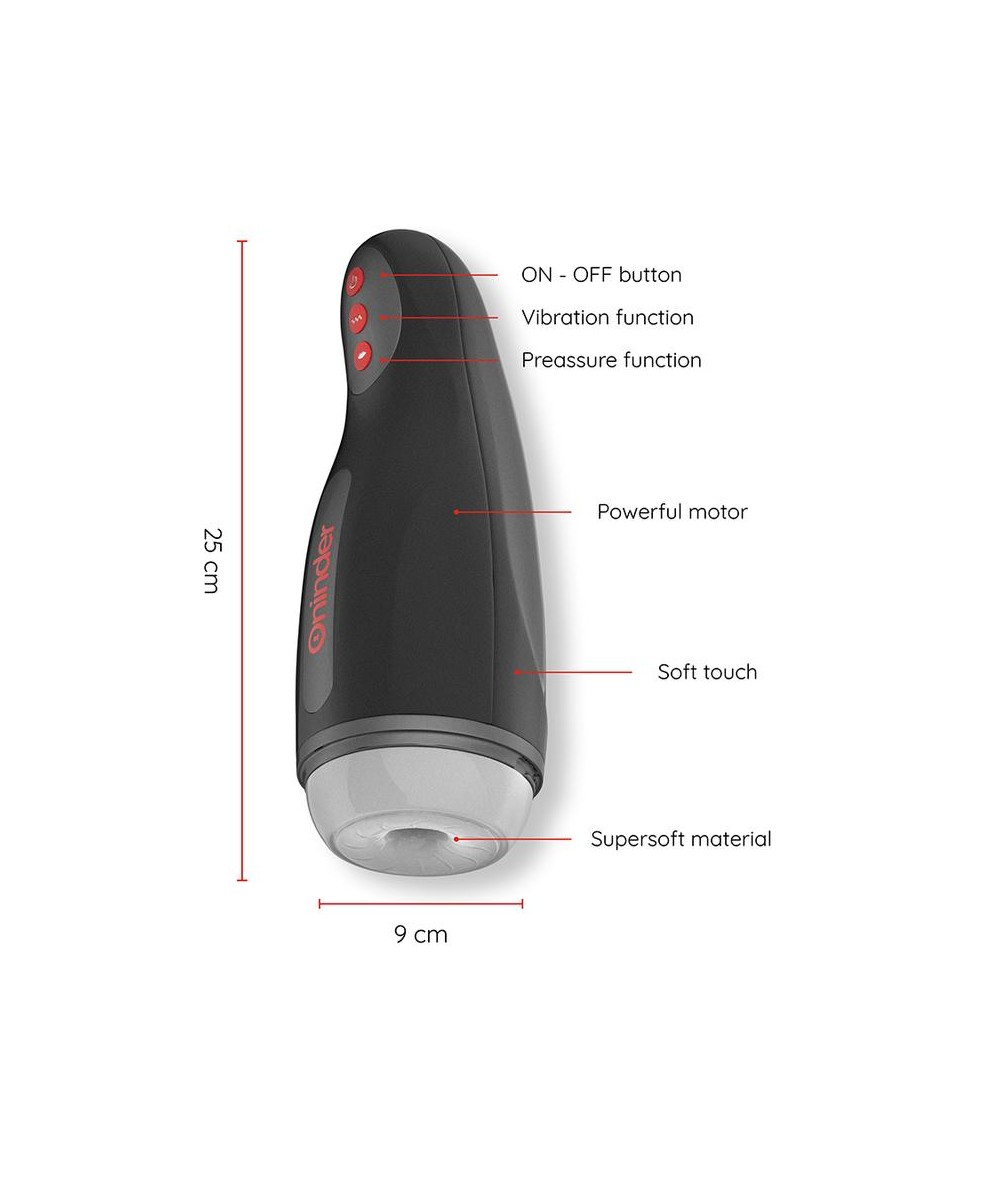 ONINDER - SEOUL MASTURBADOR MASCULINO DE COMPRESION Y VIBRACION - APP GRATUITA