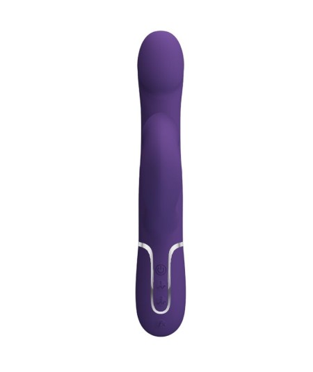 PRETTY LOVE - ZALIN VIBRADOR RABBIT PERLAS 4 EN 1 MORADO