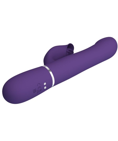 PRETTY LOVE - ZALIN VIBRADOR RABBIT PERLAS 4 EN 1 MORADO