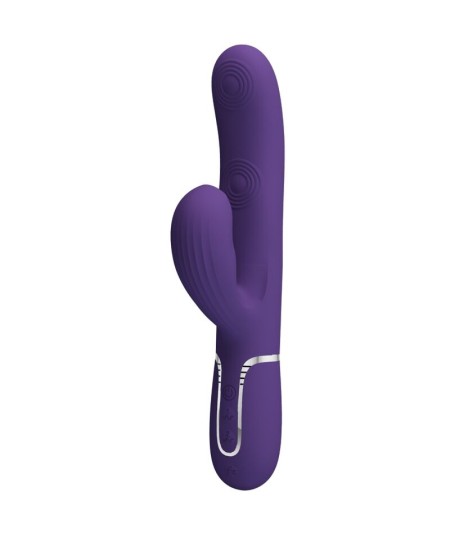 PRETTY LOVE - PERLITA VIBRADOR PUNTO G 3 EN 1 MULTIFUNCIÓN MORADO