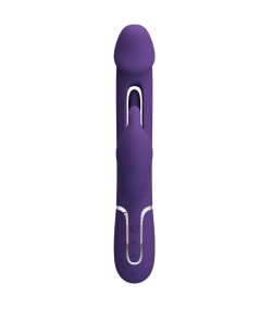 PRETTY LOVE - KAMPAS VIBRADOR RABBIT 3 EN 1 MULTIFUNCIÓN CON LENGUA VIOLETA