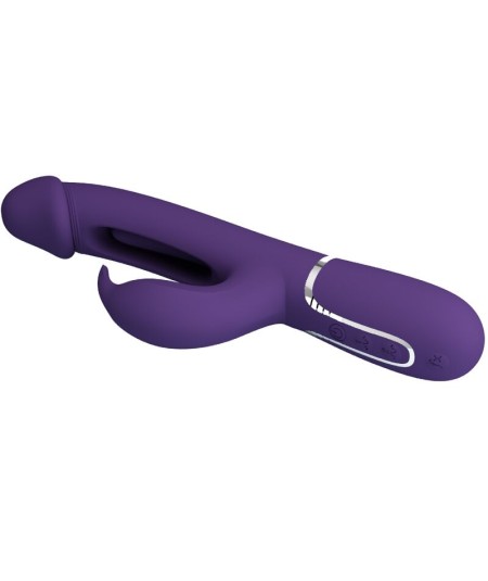 PRETTY LOVE - KAMPAS VIBRADOR RABBIT 3 EN 1 MULTIFUNCIÓN CON LENGUA VIOLETA