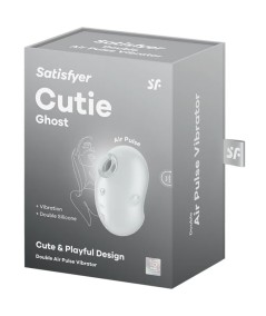 SATISFYER - CUTIE GHOST VIBRADOR LAY-ON BLANCO