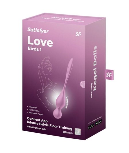 SATISFYER - LOVE BIRDS BOLAS KEGEL VIBRADORAS ROSA