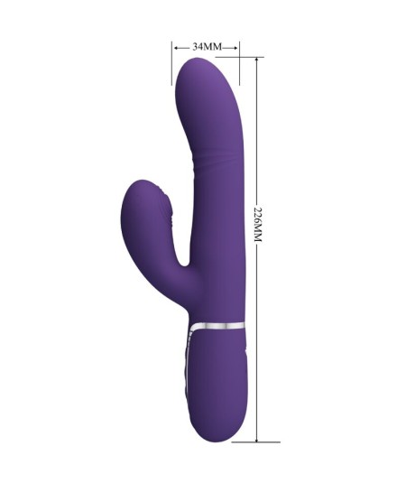 PRETTY LOVE - VIBRADOR PUNTO G MULTIFUNCIÓN MORADO