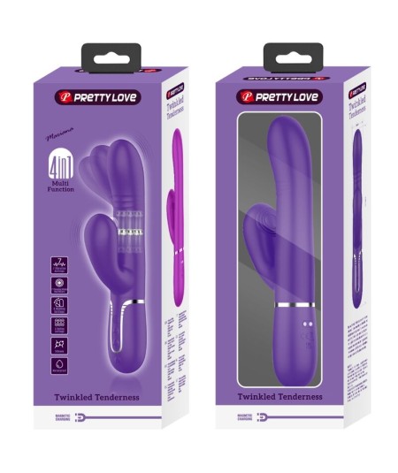 PRETTY LOVE - VIBRADOR PUNTO G MULTIFUNCIÓN MORADO